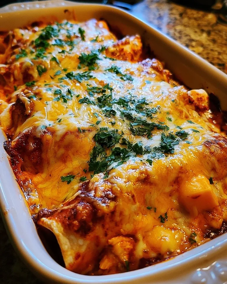 Delicious cheese chicken enchiladas topped with melted cheese and fresh cilantro