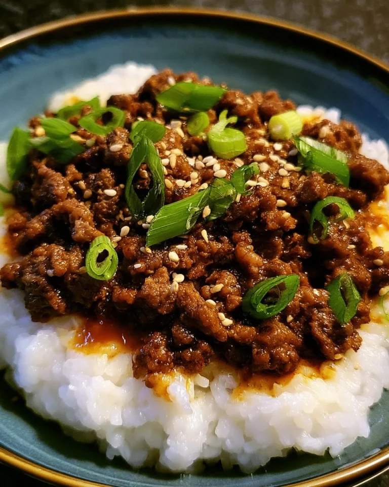 Delicious Korean Ground Beef Bowl with colorful vegetables and rice