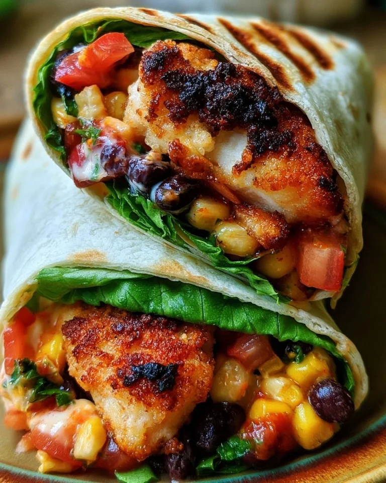 Delicious Southwest chicken wrap with fresh ingredients and bold flavors