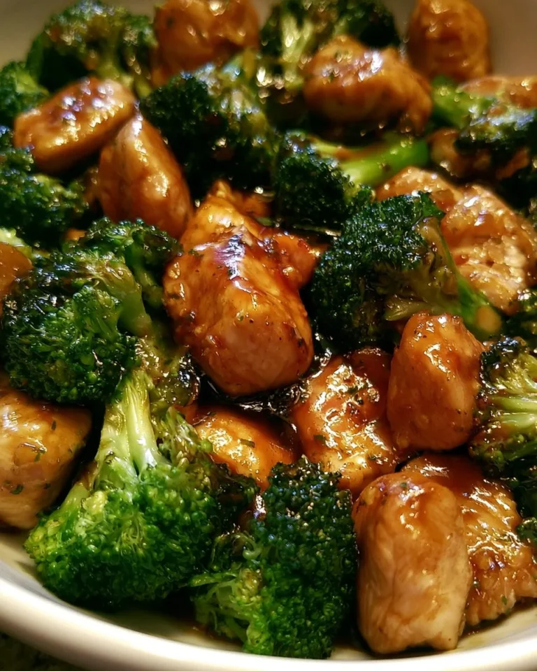 Delicious teriyaki chicken with broccoli served on a plate